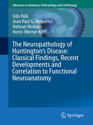 cover image of The Neuropathology of Huntington's Disease